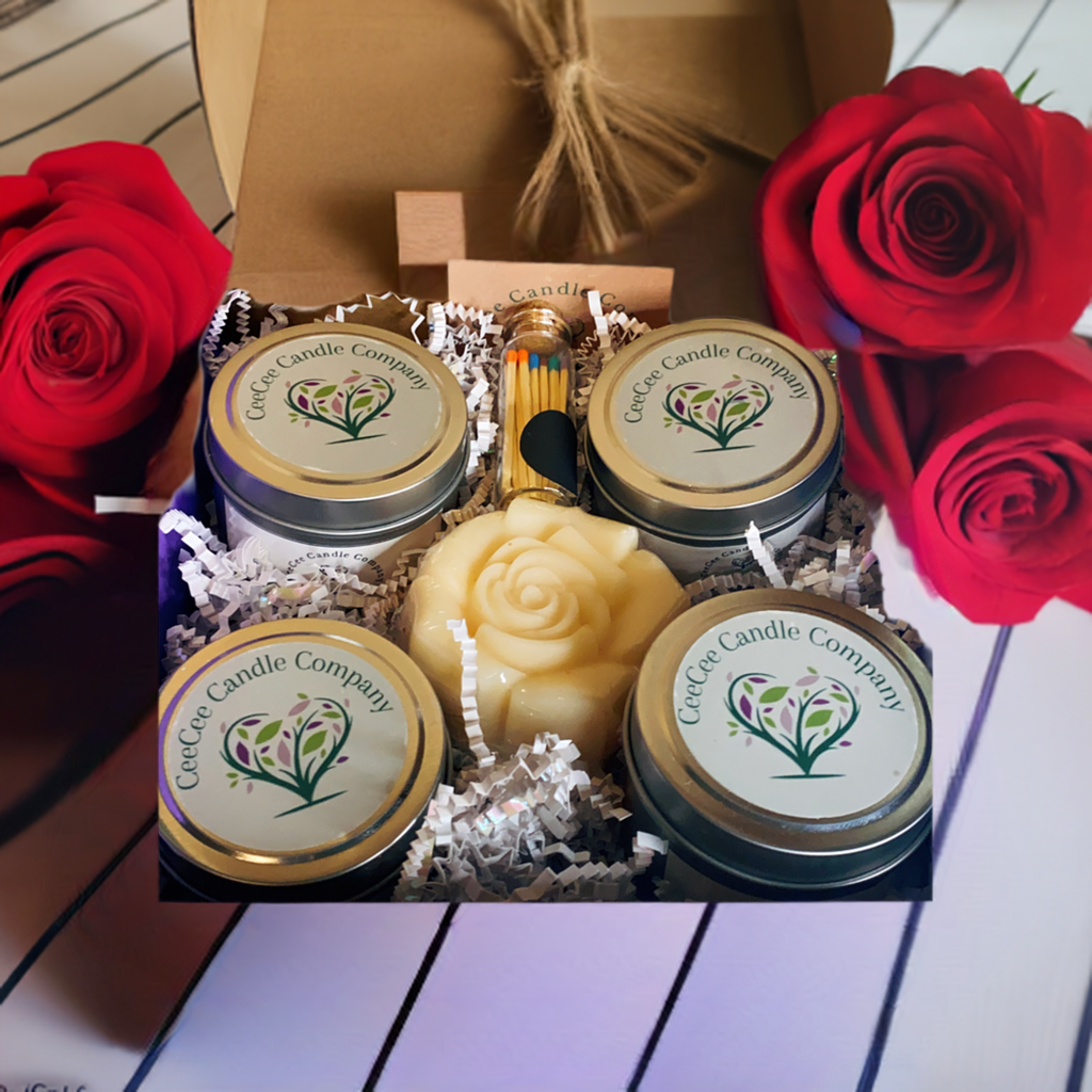 gift box collection of soy candles