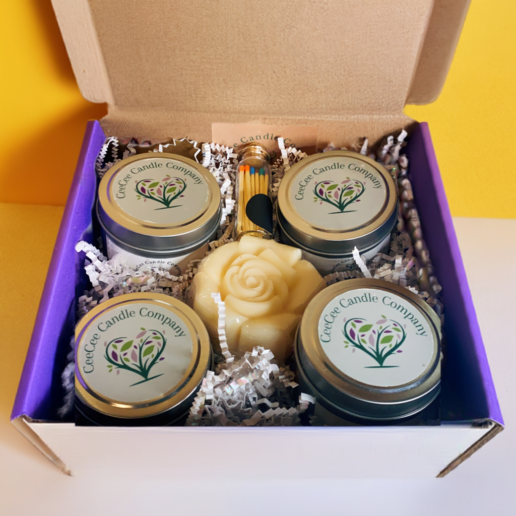 handmade candle gift box set 