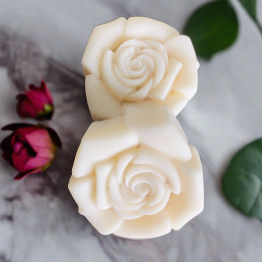 rose shaped wax melt tart